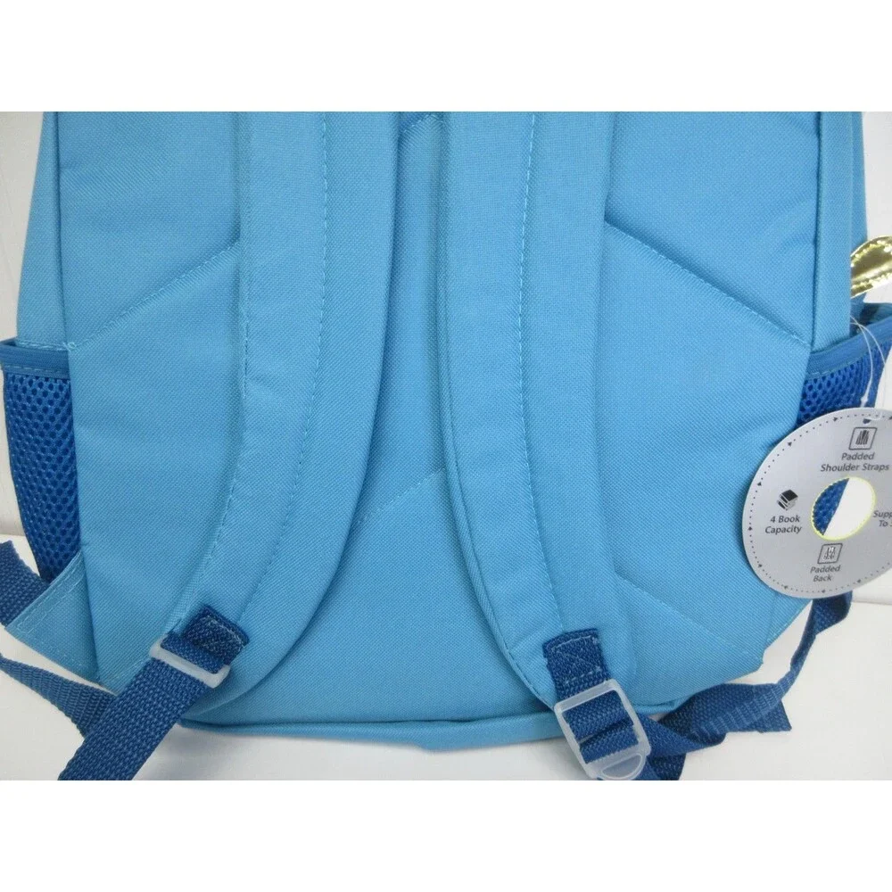 Disney Frozen II Backpack  Anna & Elsa Blue Sparkle School Laptop Bookbag Kids